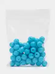 Бирюзовый бусины акриловые 8 мм