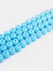 Бирюзовый бусины акриловые 8 мм