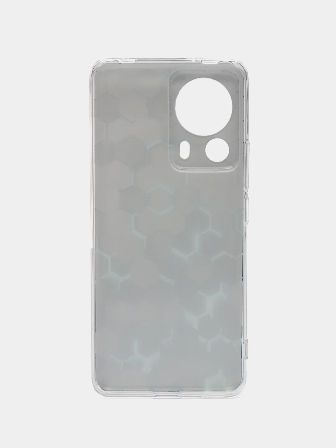 Бирюзовый силиконовый чехол на Xiaomi 13 Lite / Сяоми 13 Лайт прозрачный, с рисунком, защита камеры