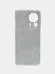 Бирюзовый силиконовый чехол на Xiaomi 13 Lite / Сяоми 13 Лайт прозрачный, с рисунком, защита камеры