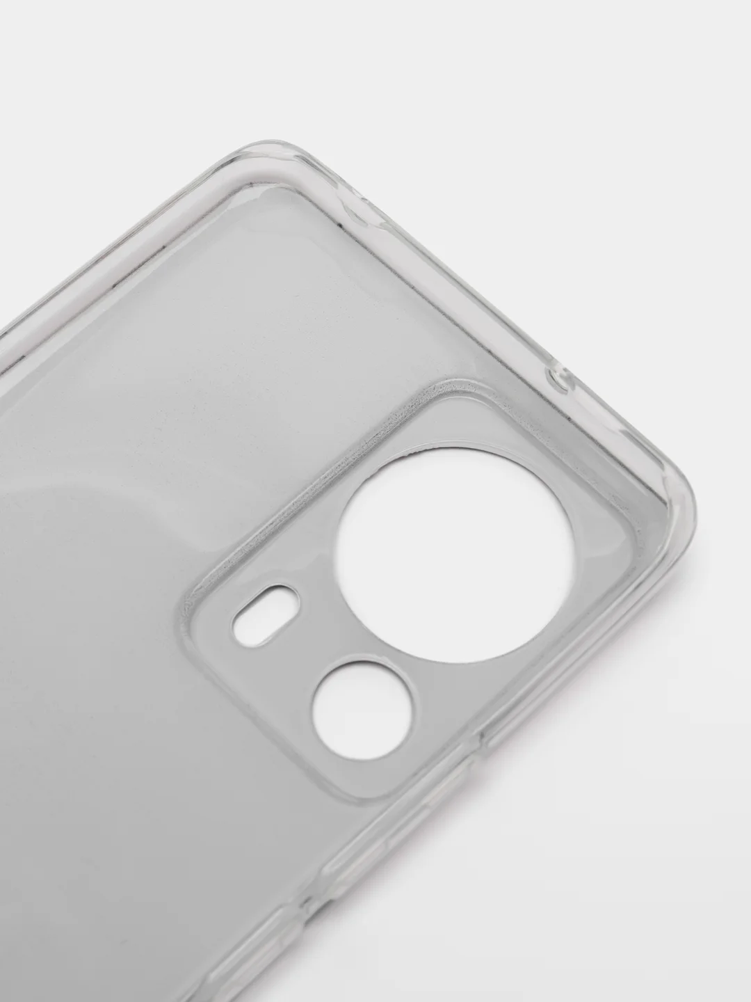 Бирюзовый силиконовый чехол на Xiaomi 13 Lite / Сяоми 13 Лайт прозрачный, с рисунком, защита камеры