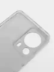 Бирюзовый силиконовый чехол на Xiaomi 13 Lite / Сяоми 13 Лайт прозрачный, с рисунком, защита камеры