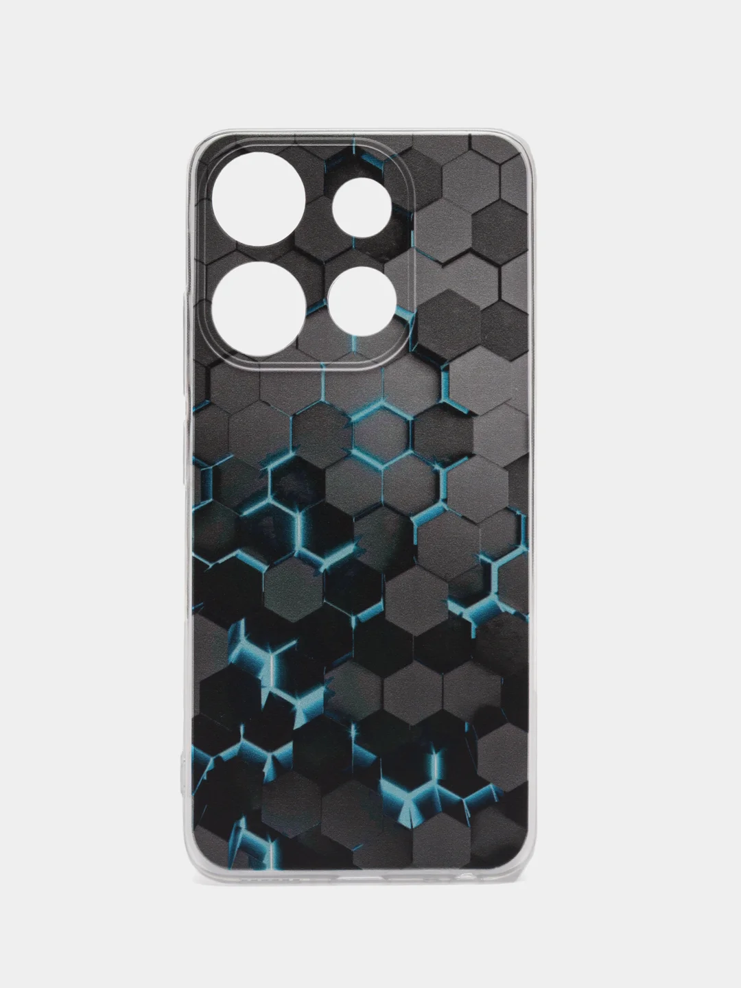 Бирюзовый силиконовый чехол на Tecno Spark Go 2023/Pop 7 Pro/Infinix Smart 7 / Текно Спарк Гоу 2023