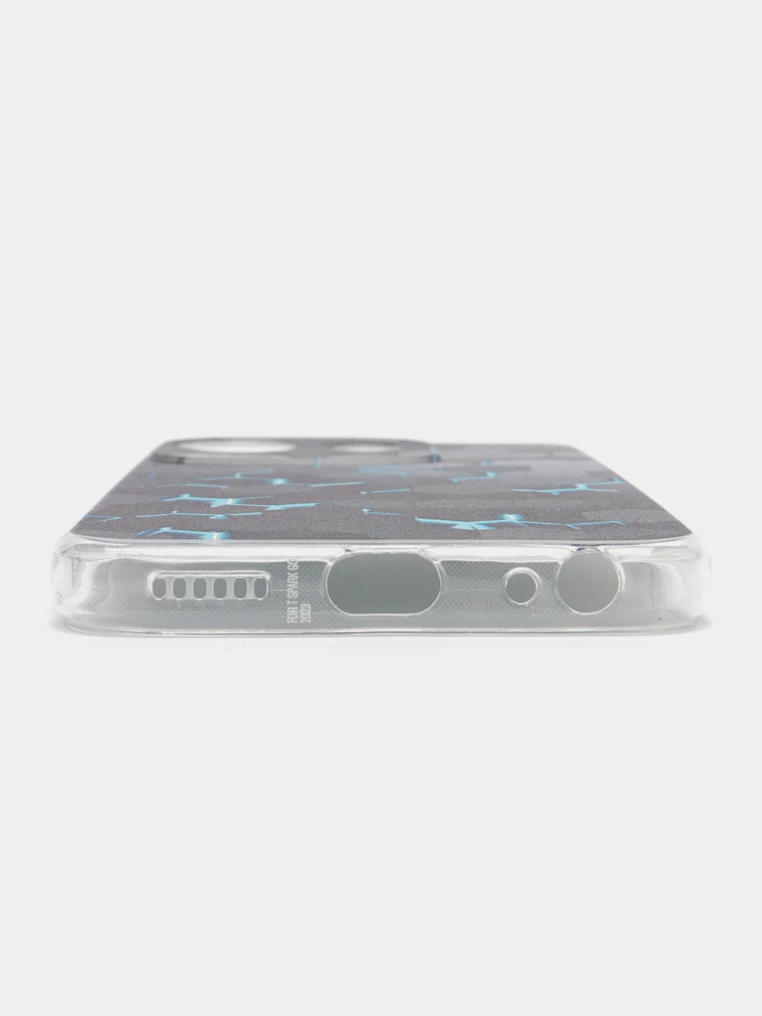 Бирюзовый силиконовый чехол на Tecno Spark Go 2023/Pop 7 Pro/Infinix Smart 7 / Текно Спарк Гоу 2023