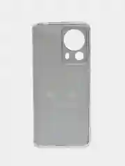 Черный силиконовый чехол на Xiaomi 13 Lite / Сяоми 13 Лайт прозрачный, с рисунком, защита камеры