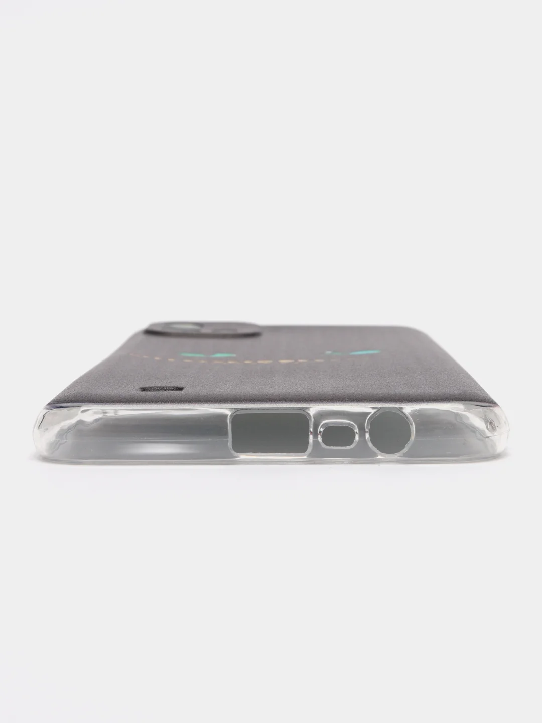 Черный силиконовый чехол на Oppo Realme C11 2021 / Реалми С11 2021 с рисунком, защита камеры