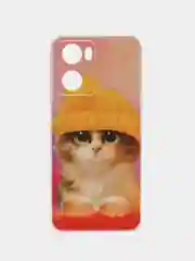 Желтый чехол на Oppo A57 4G/A77 4G/A77s 4G/A57s / Оппо А57 4G, с рисунком, защита камеры