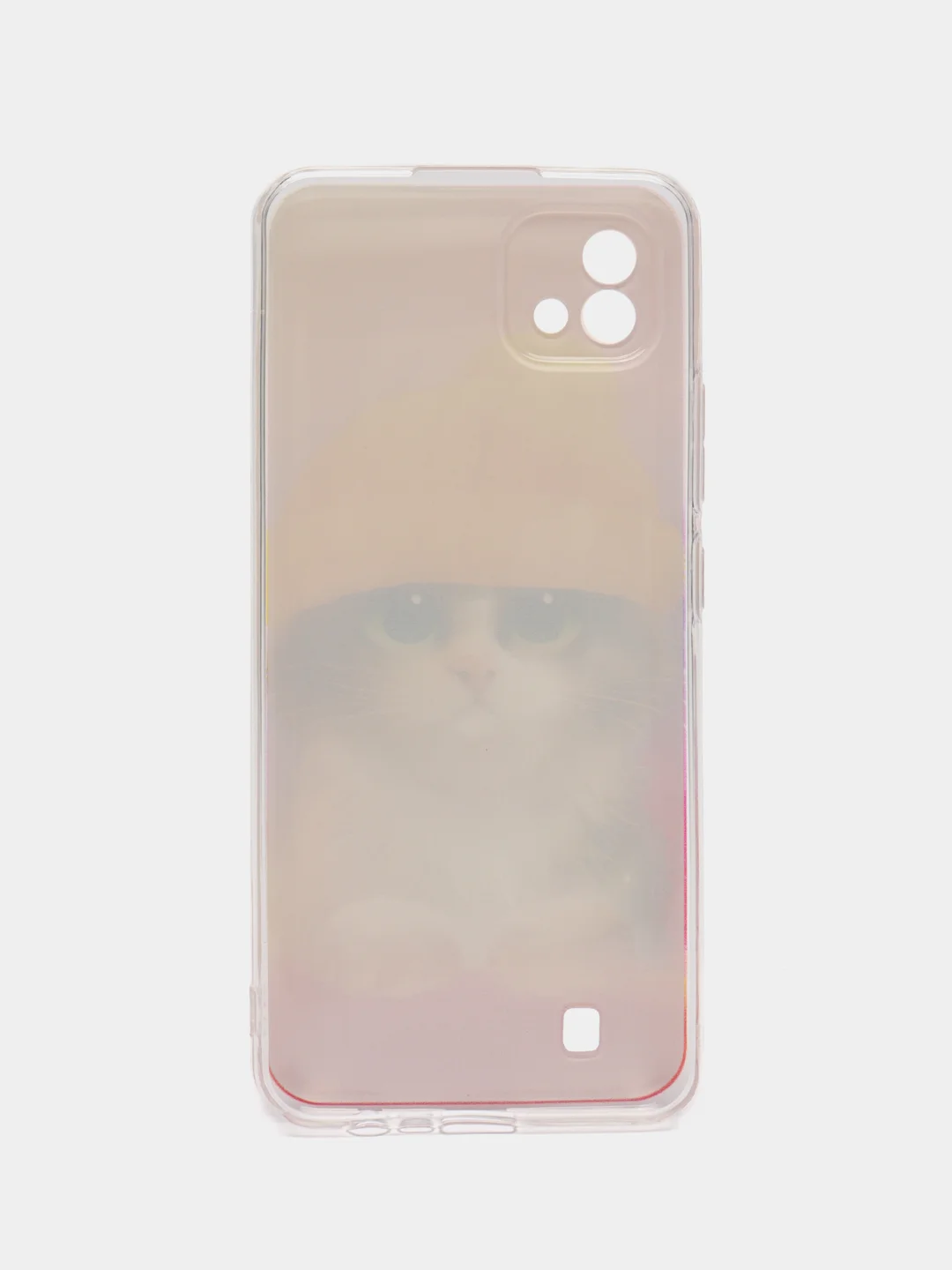 Желтый силиконовый чехол на Oppo Realme C11 2021 / Реалми С11 2021 с рисунком, защита камеры