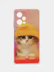 Желтый чехол на Xiaomi Redmi Note 12 Pro / Сяоми Редми Нот 12 Про прозрачный, с рисунком