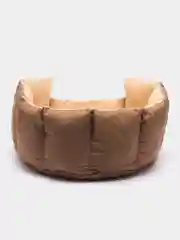 Бежевый лежанка для кошек и собак, со съемным матрасом, с бортиками