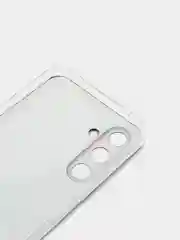 Красный силиконовый чехол на Samsung Galaxy A54 5G / Самсунг A54 прозрачный, с рисунком