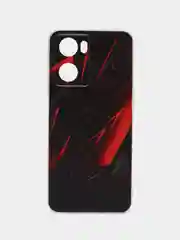 Красный чехол на Oppo A57 4G/A77 4G/A77s 4G/A57s / Оппо А57 4G, с рисунком, защита камеры