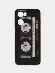Хром чехол на Oppo A57 4G/A77 4G/A77s 4G/A57s / Оппо А57 4G, с рисунком, защита камеры