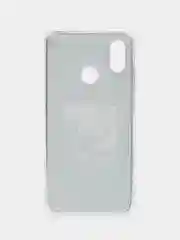Тёмно-коричневый силиконовый чехол на Xiaomi Mi 8 / Сяоми Ми 8 прозрачный, с рисунком, защита камеры