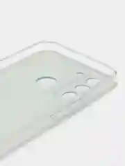 Светло-синий силиконовый чехол на Tecno POP 5 LTE / Текно Поп 5 ЛТЕ с рисунком, защита камеры