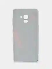 Красный чехол на Samsung Galaxy A8 Plus 2018 / Самсунг A8 Plus с рисунком, защита камеры