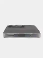 Черный силиконовый чехол на Honor X8A / Хонор X8A прозрачный, с рисунком, защита камеры