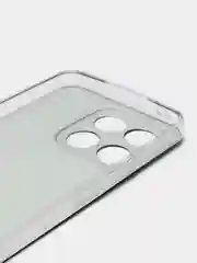 Черный силиконовый чехол на Honor X8A / Хонор X8A прозрачный, с рисунком, защита камеры
