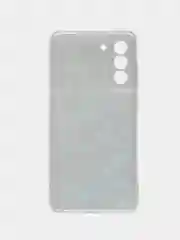 Бирюзовый силиконовый чехол на Samsung Galaxy S21 FE / Самсунг S21 FE, с рисунком, защита камеры