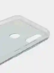 Светло-синий силиконовый чехол на Xiaomi Mi 8 / Сяоми Ми 8 прозрачный, с рисунком, защита камеры