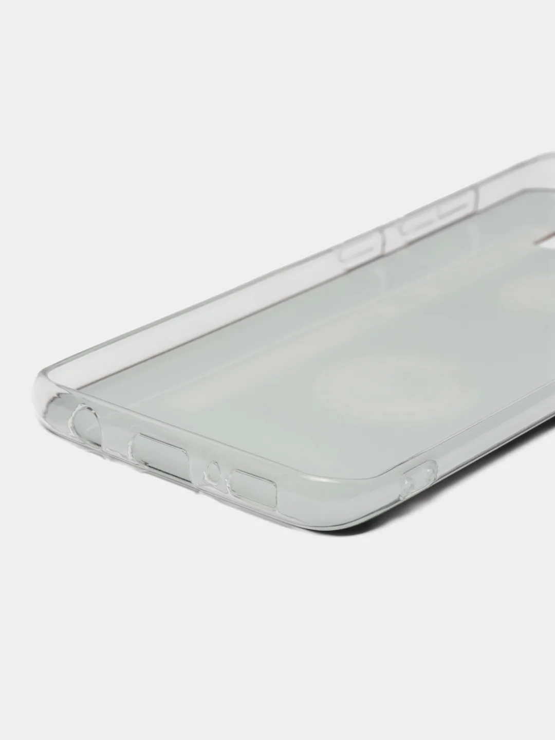 Хром силиконовый чехол на Samsung Galaxy S8 / Самсунг S8 прозрачный, с рисунком, защита камеры