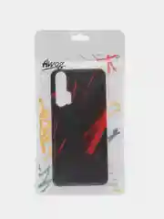 Красный силиконовый чехол на Huawei Honor 20 Pro / Хонор 20 Pro, рисунком, защита камеры