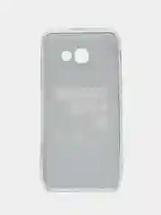 Светло-синий силиконовый чехол на Samsung Galaxy A5 2017 / Самсунг A5 2017 с рисунком, защита камеры