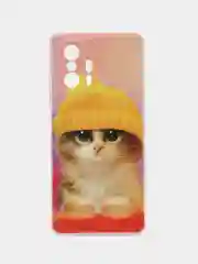 Желтый чехол на Xiaomi Mi 11T/11T Pro / Сяоми Ми 11T/11T Про с рисунком, защита камеры