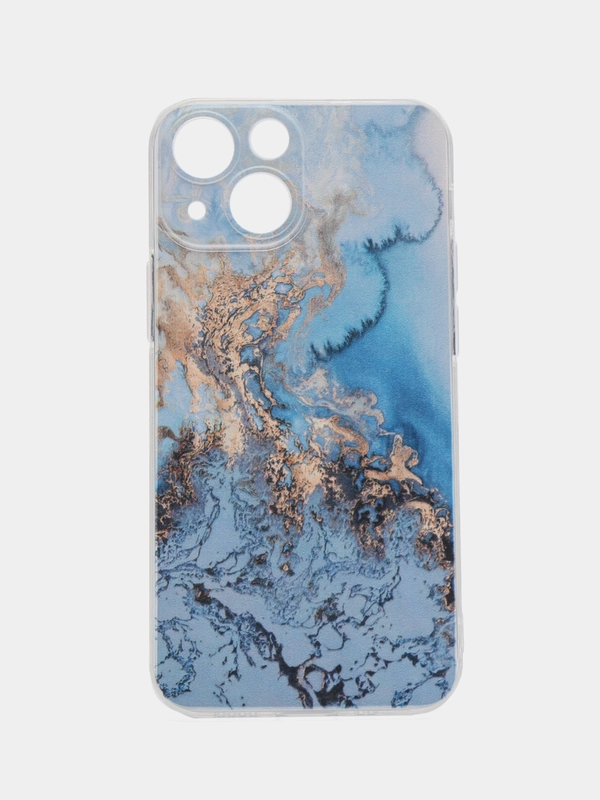 Силиконовый чехол на iPhone 13 mini / Айфон 13 mini, с рисунком, защита камеры