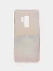 Желтый силиконовый чехол на Samsung Galaxy S9 Plus / Самсунг S9 Plus с рисунком, защита камеры