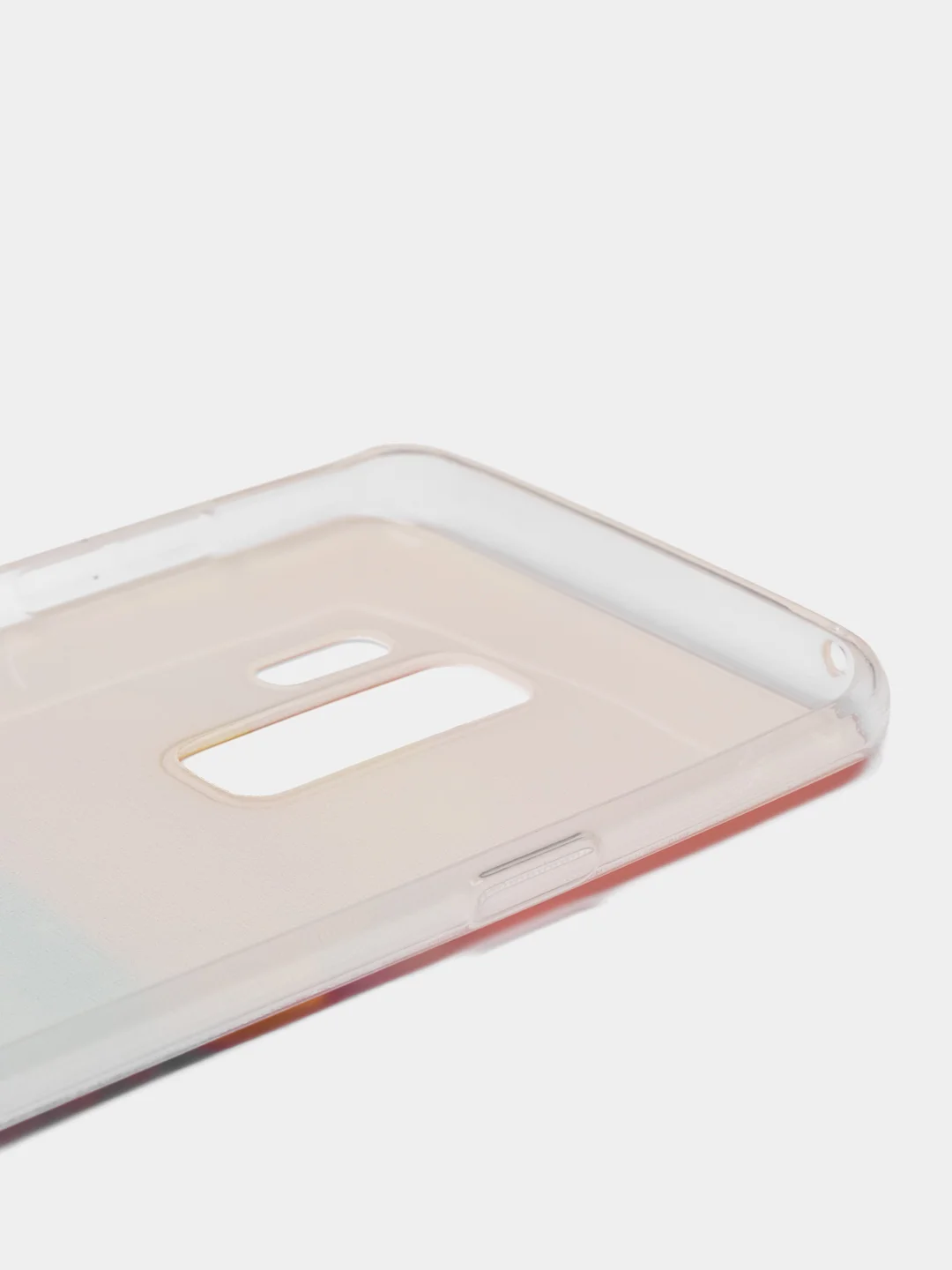Желтый силиконовый чехол на Samsung Galaxy S9 Plus / Самсунг S9 Plus с рисунком, защита камеры