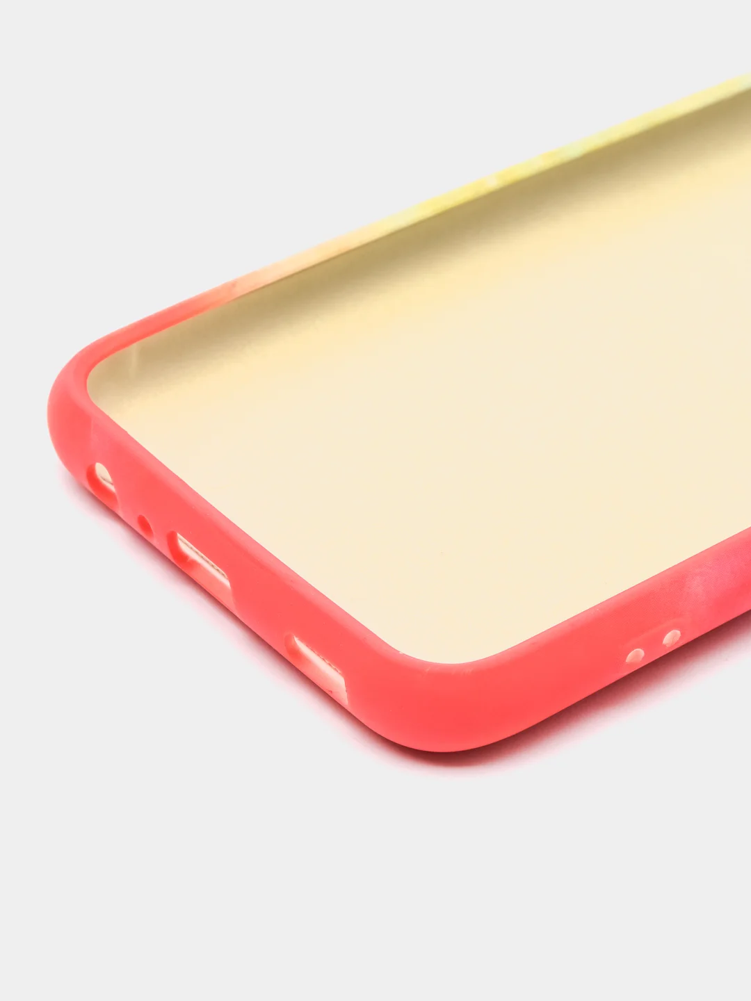 Кораллово-розовый накладка для Samsung A03S, силиконовая "Акварель"