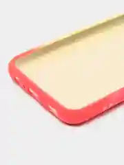 Кораллово-розовый накладка для Samsung A03S, силиконовая "Акварель"