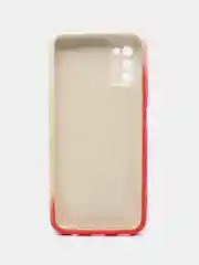 Кораллово-розовый накладка для Samsung A03S, силиконовая "Акварель"