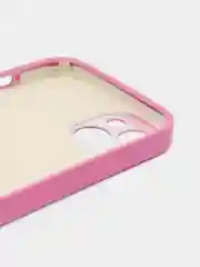 Тёмно-розовый накладка для iPhone 13 (6,1) силиконовая "Акварель"