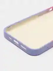 Тёмно-розовый накладка для iPhone 13 (6,1) силиконовая "Акварель"