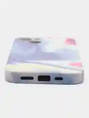 Сиреневый накладка для iPhone 13 (6,1) силиконовая "Акварель"