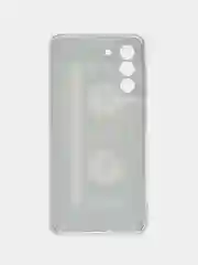 Хром силиконовый чехол на Samsung Galaxy S21 FE / Самсунг S21 FE, с рисунком, защита камеры