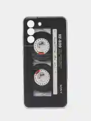 Хром силиконовый чехол на Samsung Galaxy S21 FE / Самсунг S21 FE, с рисунком, защита камеры