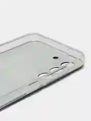 Хром силиконовый чехол на Samsung Galaxy S21 FE / Самсунг S21 FE, с рисунком, защита камеры