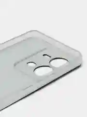 Черный силиконовый чехол на Vivo V25/V25e / Виво V25/V25е прозрачный, с рисунком, защита камеры