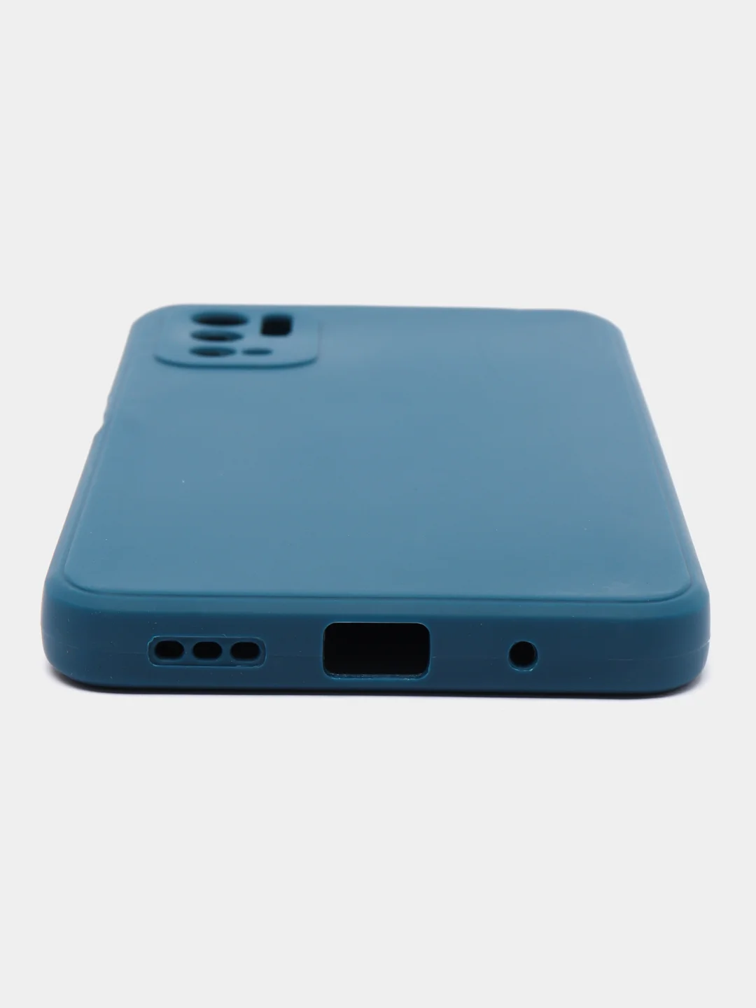 Синий накладка для Xiaomi Poco M3 Pro/Note 10T силиконовая, усиленная, бархат