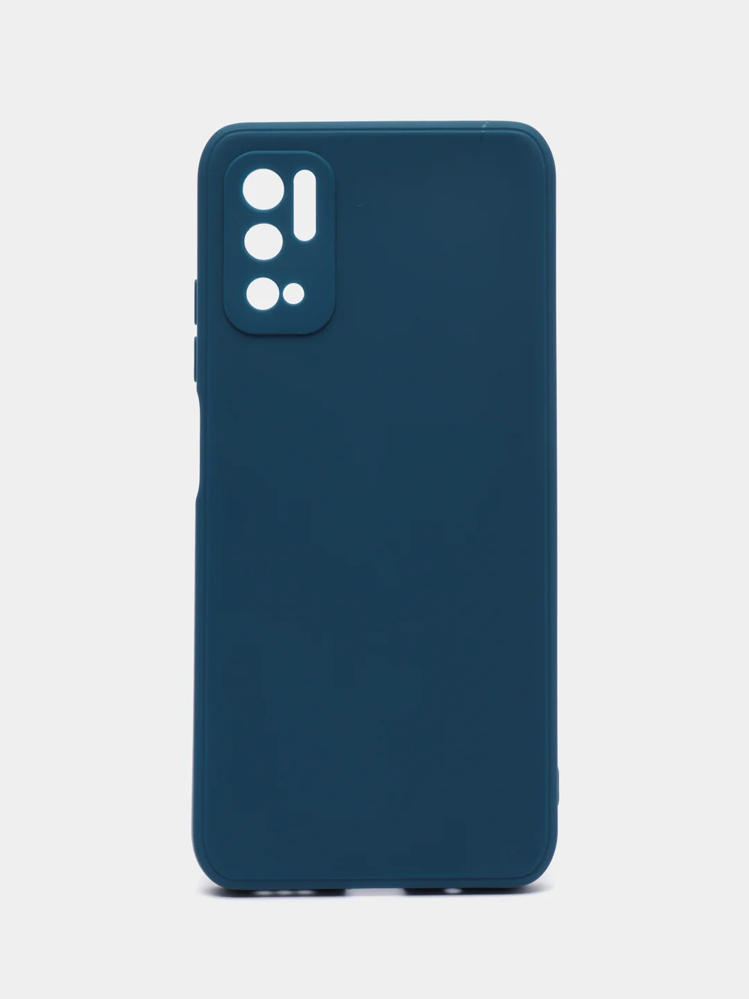 Синий накладка для Xiaomi Poco M3 Pro/Note 10T силиконовая, усиленная, бархат