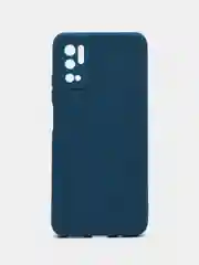 Синий накладка для Xiaomi Poco M3 Pro/Note 10T силиконовая, усиленная, бархат