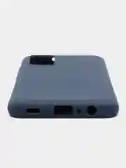 Синий накладка для Samsung A02S силиконовая, матовая, "Soft touch"