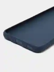 Синий накладка для Samsung A02S силиконовая, матовая, "Soft touch"