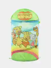 Рыжий складная корзина для игрушек и белья с закрывающейся крышкой