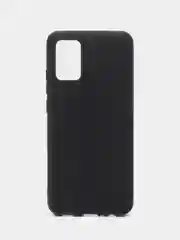 Черный накладка для Samsung A02S силиконовая, матовая, "Soft touch"