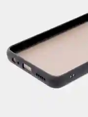 Накладка для Honor 10X Lite матовая с цветными краями, защита камеры, черный