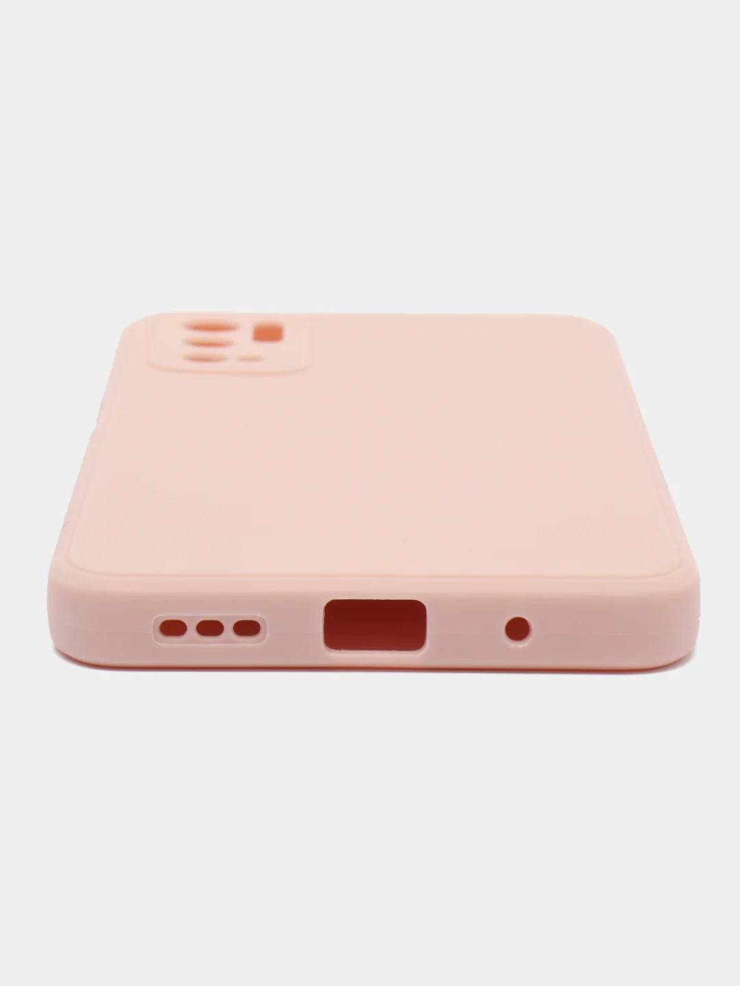 Пудровый накладка для Xiaomi Poco M3 Pro/Note 10T силиконовая, усиленная, бархат